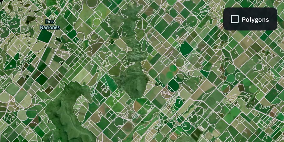 cartografía precisa de los límites de los campos