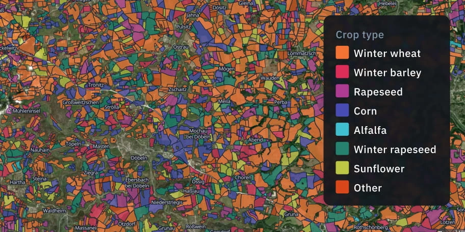 EOSDA's bespoke crop classification maps and reports