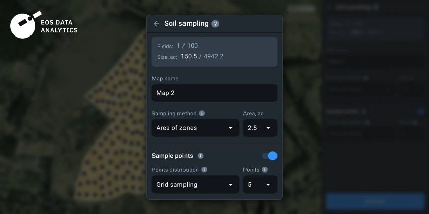 soil grid sampling parameters