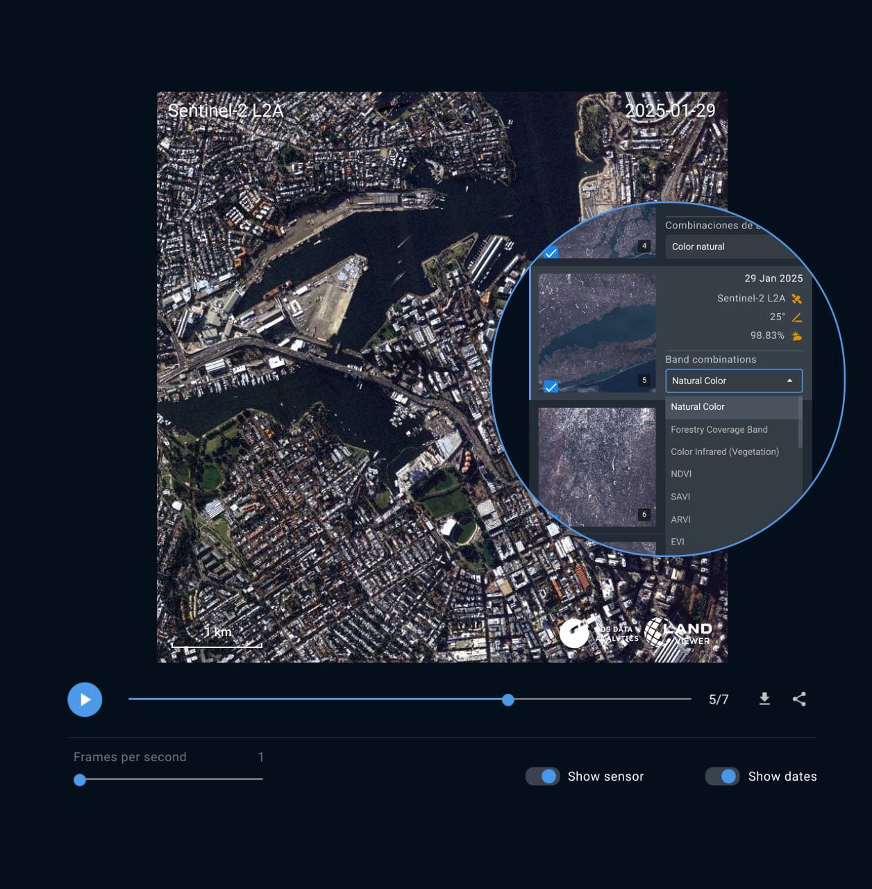 Time Series Analysis applied to satellite imagery