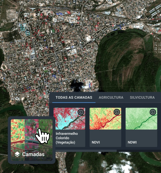 Benefícios adicionais ao comprar imagens de alta resolução no LandViewer