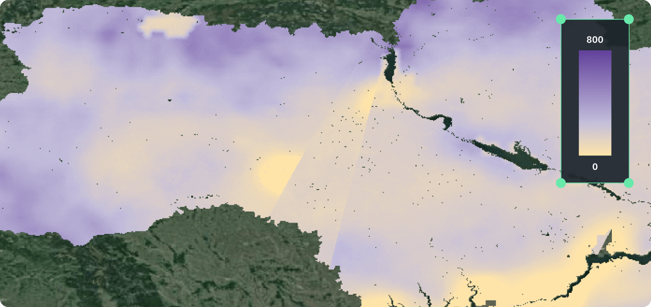soil moisture map of Ukraine