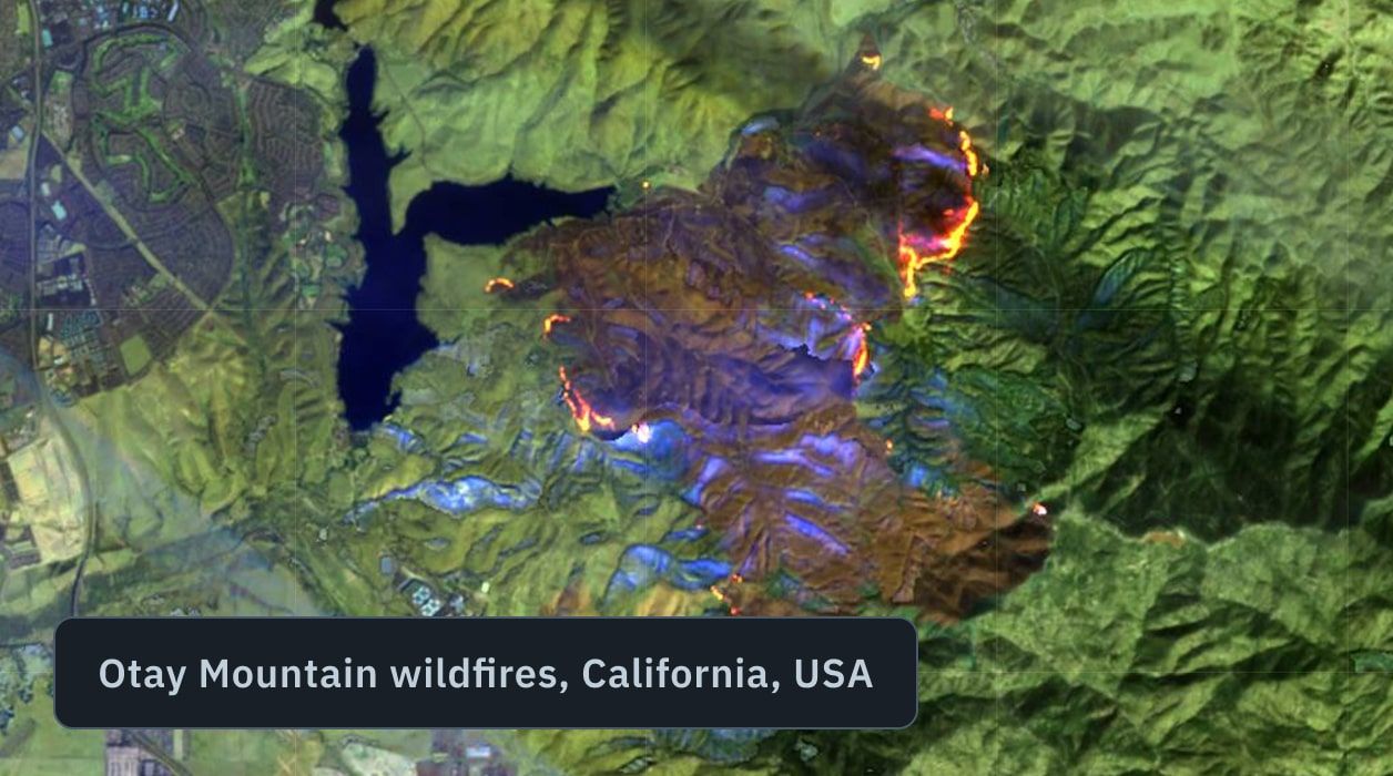 detecting forest fires in Otay Mountain