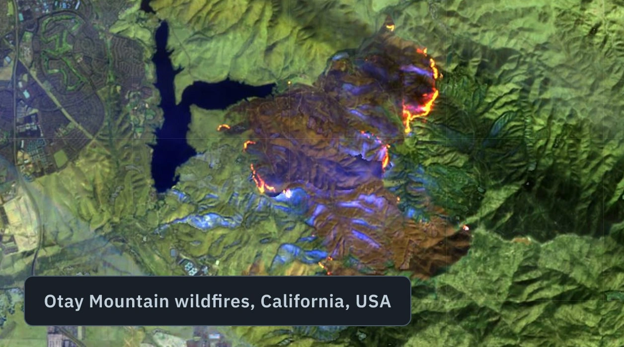 detecting forest fires in Otay Mountain