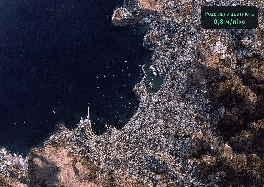 Зображення BlackSky Gen 2 з роздільною здатністю 0,8 м/пікс