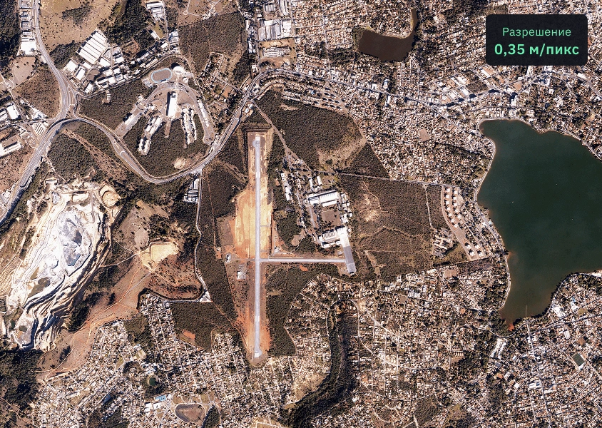 Изображение BlackSky Gen 3 с разрешением 0,35 м/пикс