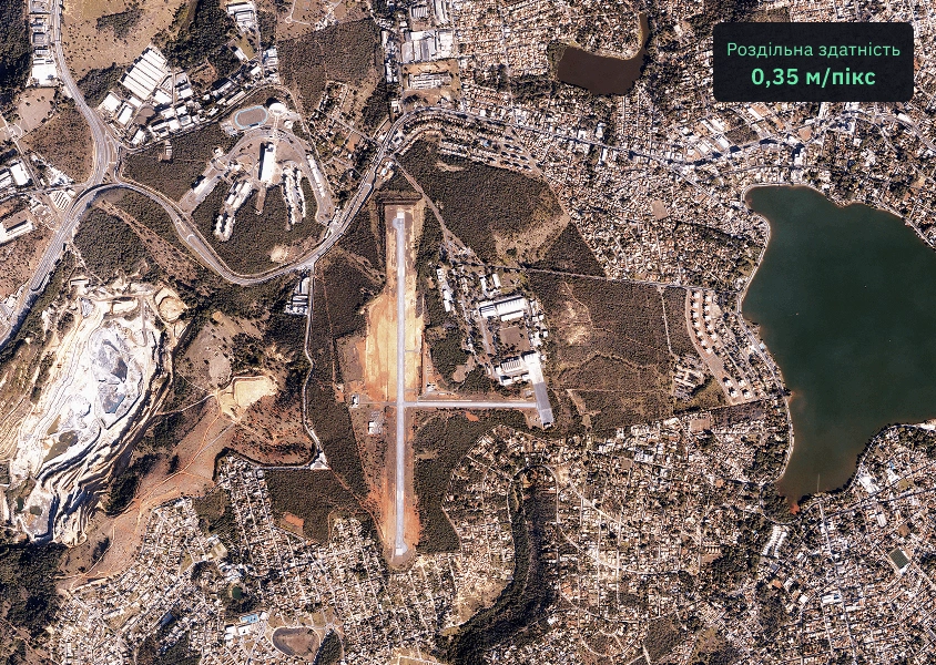Зображення BlackSky Gen 3 з роздільною здатністю 0,35 м/пікс