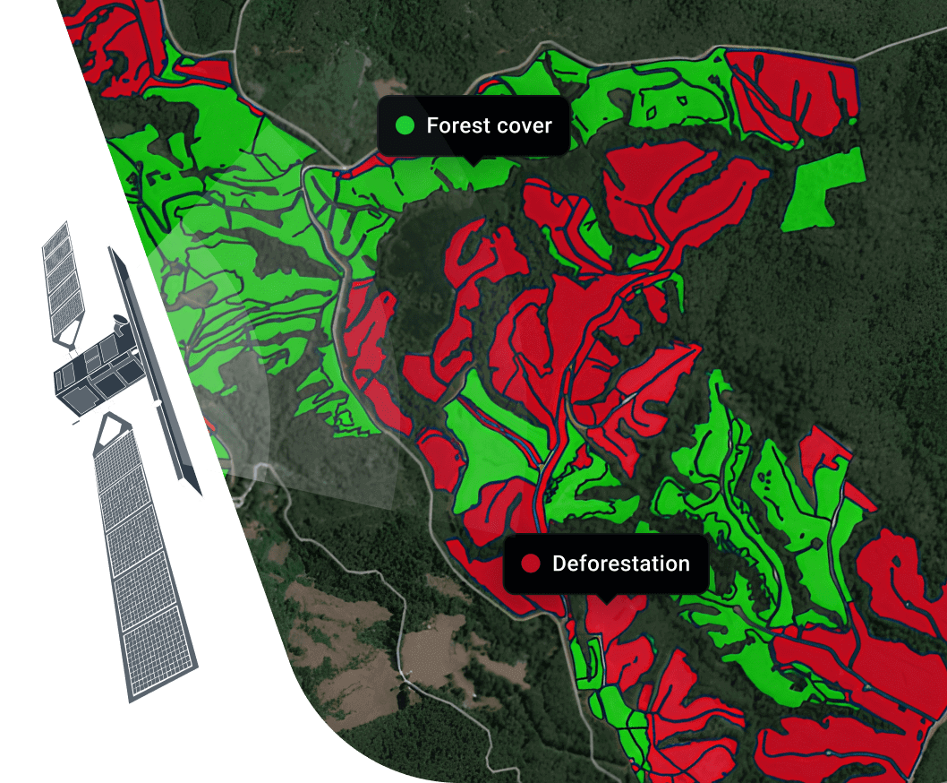 Soluções de gestão florestal da EOS Data Analytics