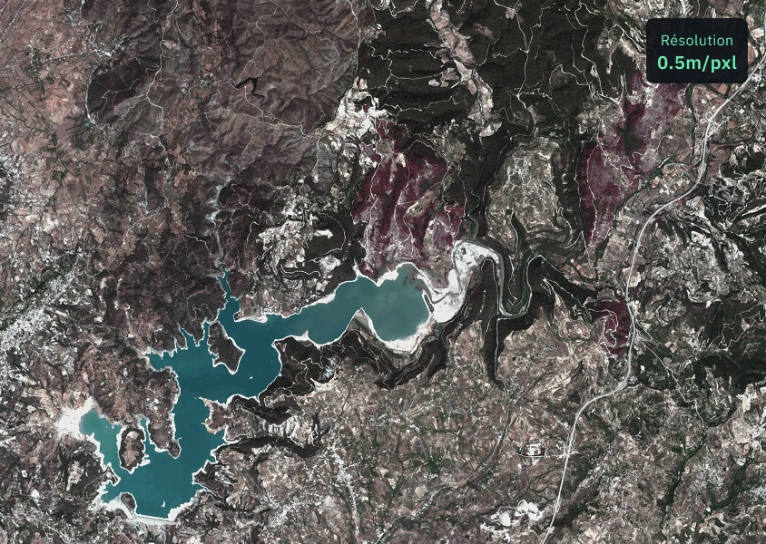 Image SuperView NEO-3 avec une résolution de 0,5 m/px