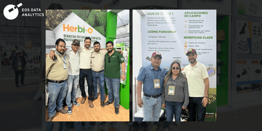Sebastian Soto, Sales Executive for LATAM at EOSDA with AgriBest at the Guanajuato Expo 2025.