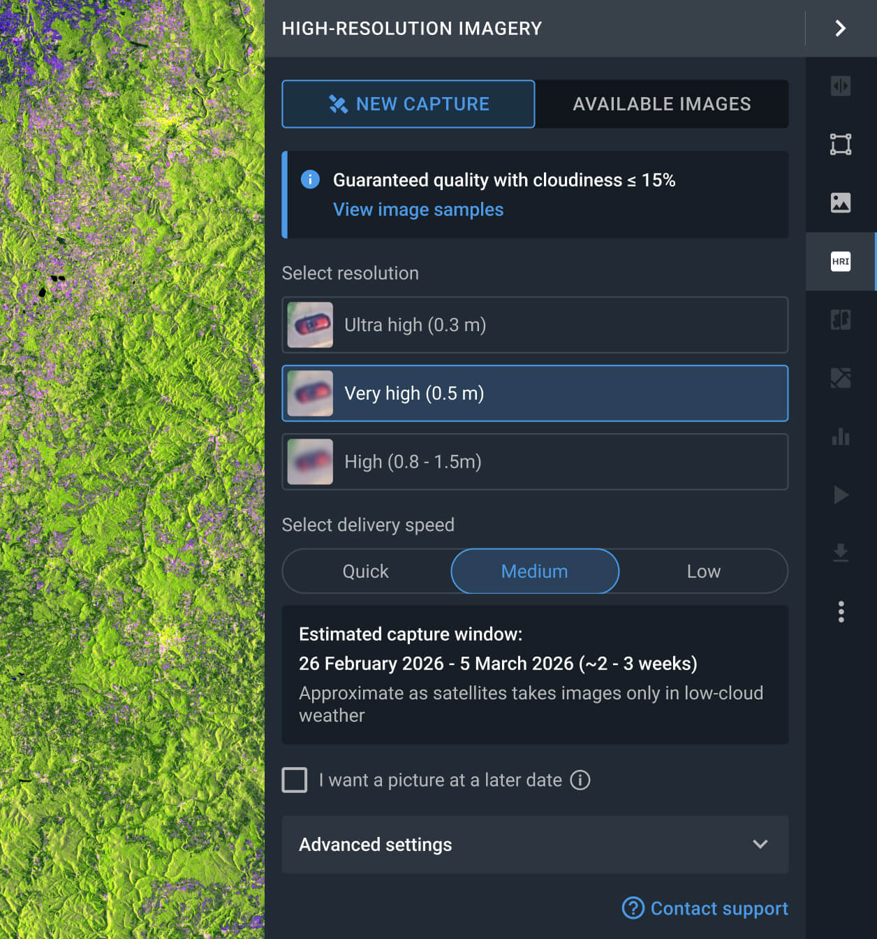export and analyze Satellogic data