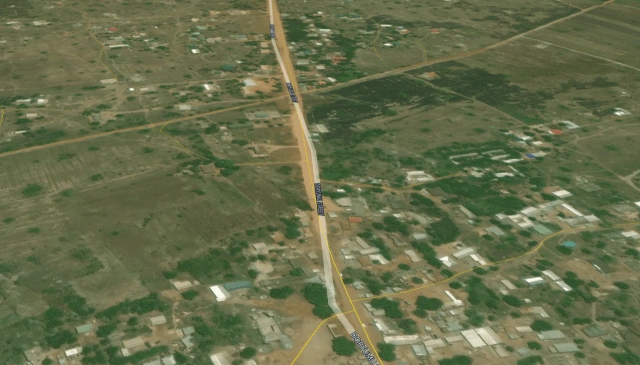 monitoring borders of oil pipeline from space