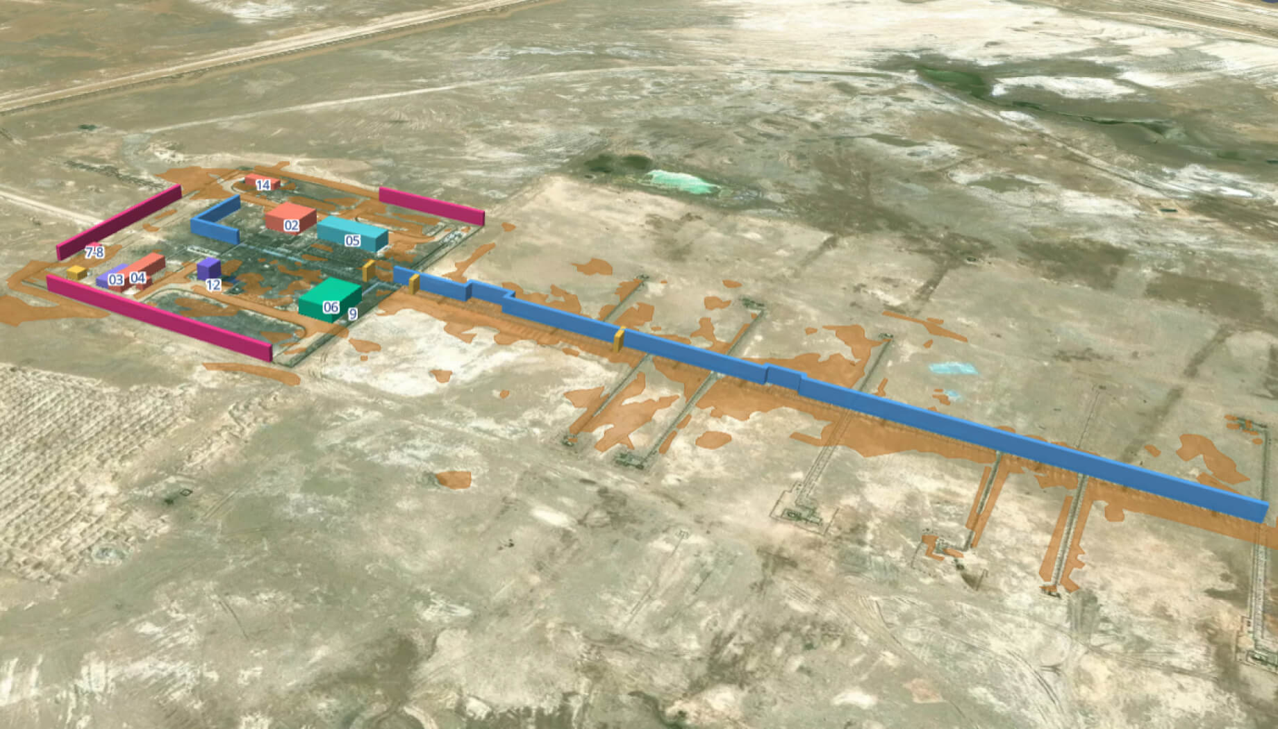 construction site before any changes detected explored in EOS RayVision