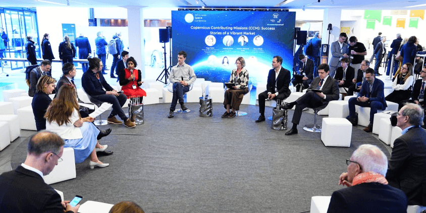 Speakers of the “Copernicus Contributing Missions (CCM). Success Stories of a Vibrant Market” session at the 18th European Space Conference