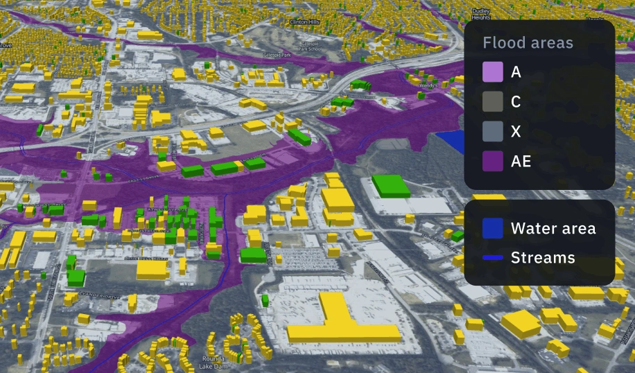 mapping of disaster-impacted areas with satellite data