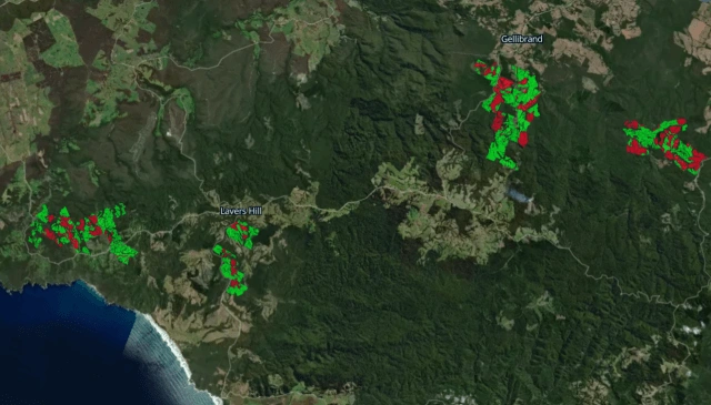detected deforestation powered by satellite image analysis