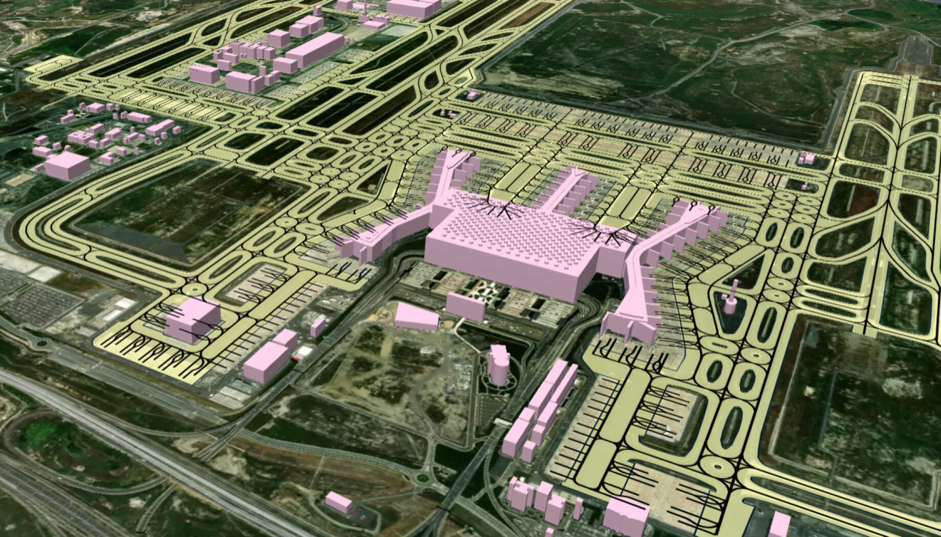 satellite-based analysis of the critical infrastructure objects over time by EOS RayVision