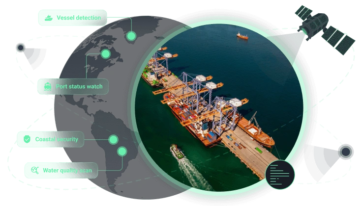 satellite-based surveillance for maritime and logistics 