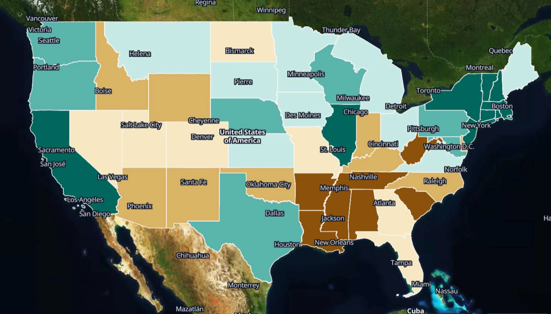 Recursos do EOS RayVision para gestão de risco climático
