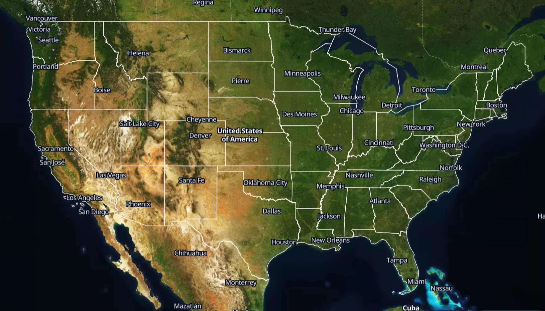 avaliação de riscos climáticos usando o EOS RayVision