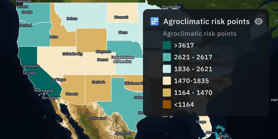 monitoramento de risco climático usando inteligência de satélite EOS RayVision