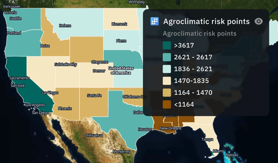 overview of environmental hazards detected with satellite data