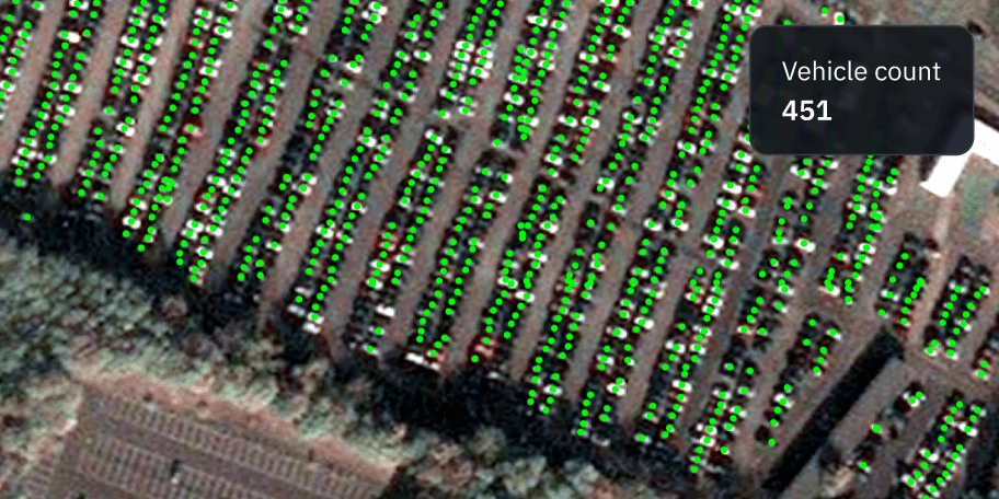 solución para la detección de vehículos desde el espacio