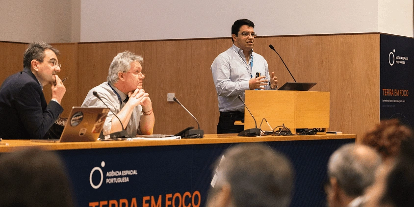 Bruno Carvalho presenting innovative EOSDA’s solution