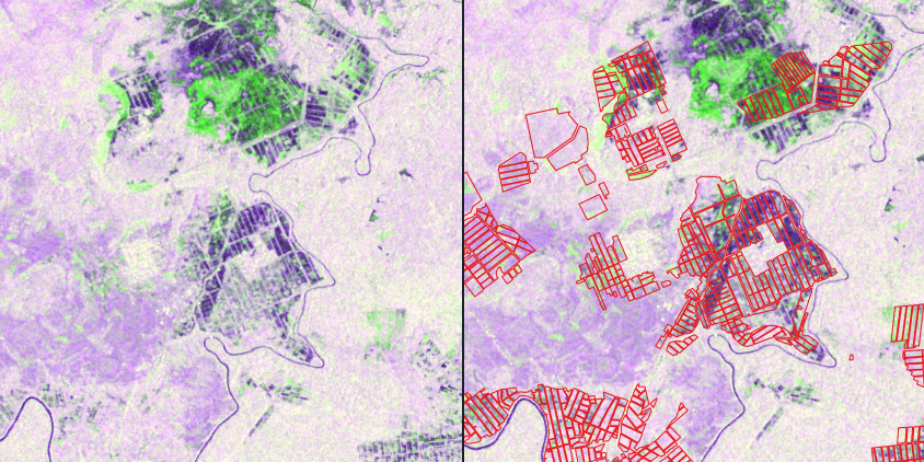 Sentinel-1 RGB composite