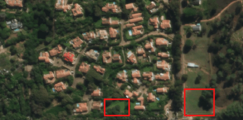 live view of vacant land for building houses