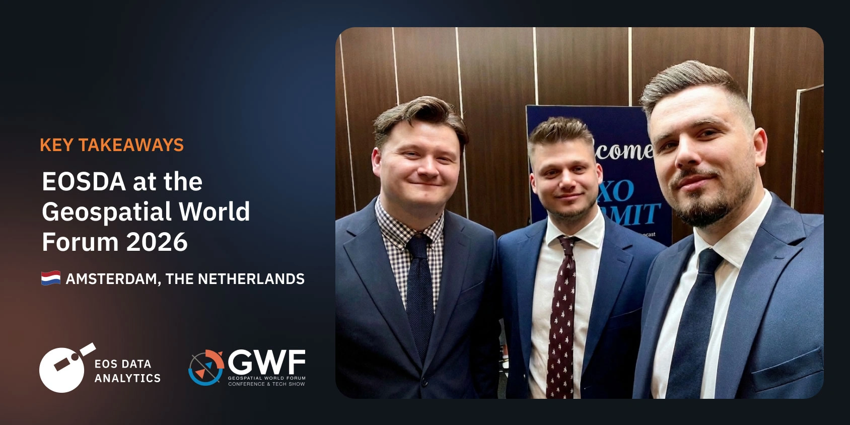 EOSDA team in a casual setting at GWF 2026