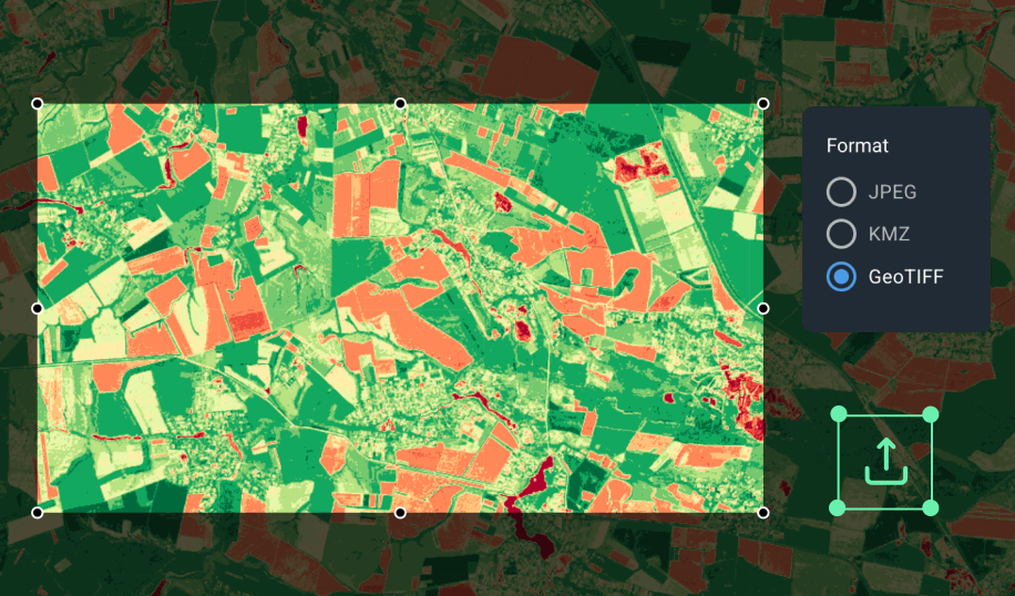 downloading client's fields with NDVI applied