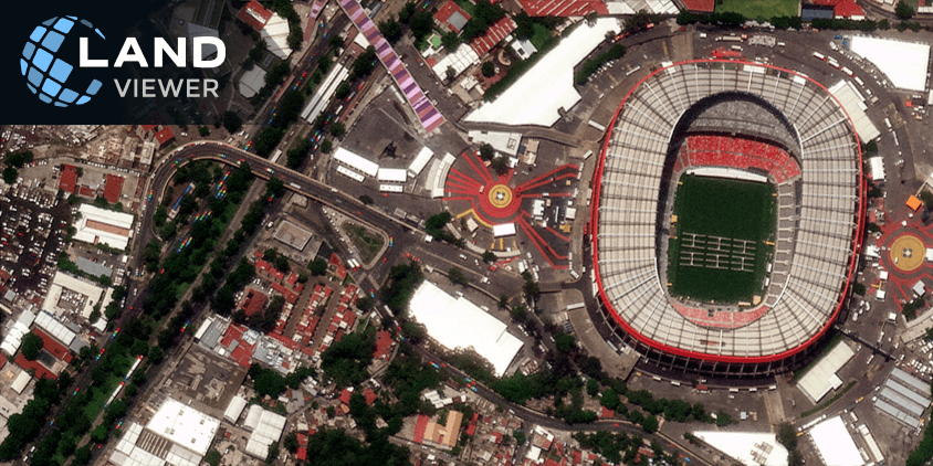 Newsat image of Estadio Azteca stadium