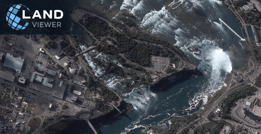 BlackSky image of Niagara Falls