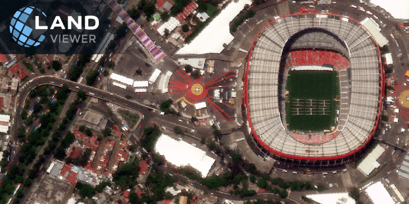 Newsat image of Estadio Azteca stadium