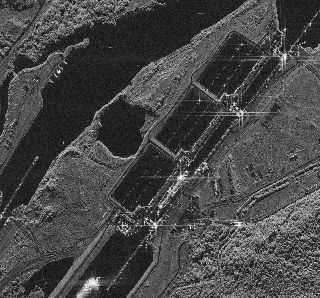 SAR radar images provide steady supply chain updates, without any weather delays or seasonal blind spots common for optical satellites. Image: UMBRA.
