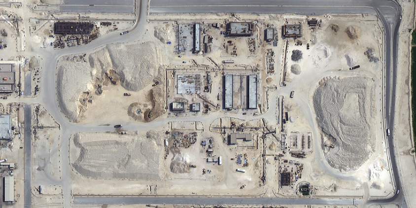 remote construction monitoring of airport