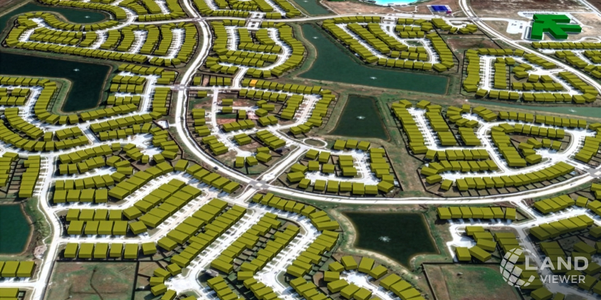 Sunterra-Bridgeland residential area digital surface model (DSM) ready for download