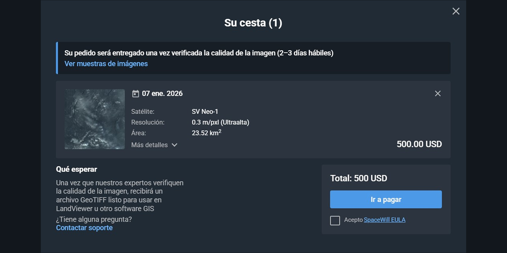 añadir al carrito una vista de mi casa en tiempo real por satélite