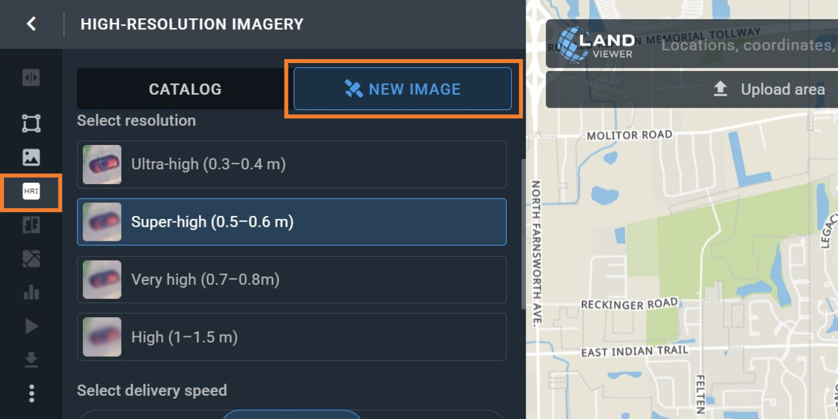 tasking a satellite to view my house live