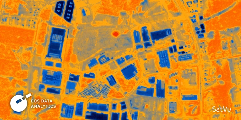 EOS Data Analytics assesses data center infrastructure using SatVu thermal imagery