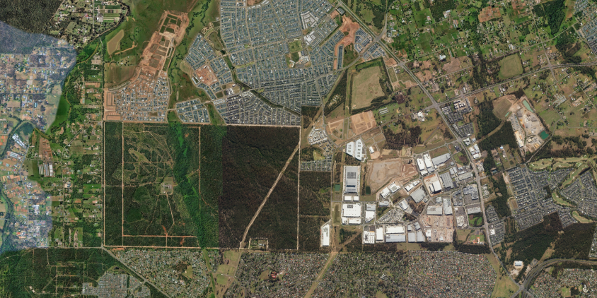 50 cm optical satellite view of Marsden Park data center site