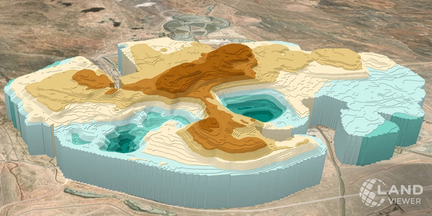 DTM digital terrain model in LandViewer